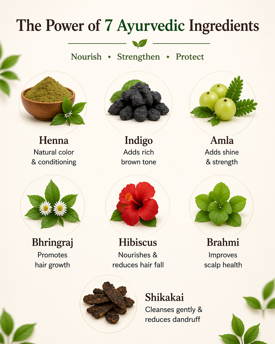 Ayurvedic Dark Brown Hair Colour - 200 gm