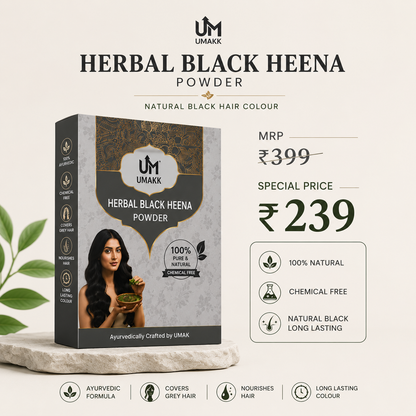 UMAKK Aayurvedic Black Heena - 200 gm