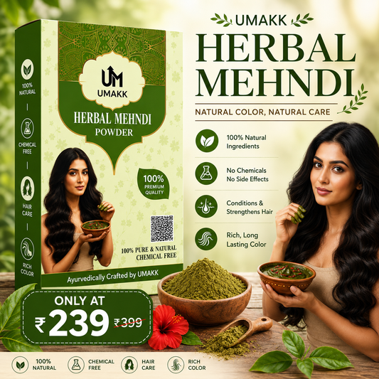 UMAKK Ayurvedic Herbal Mehndi - 200 gm