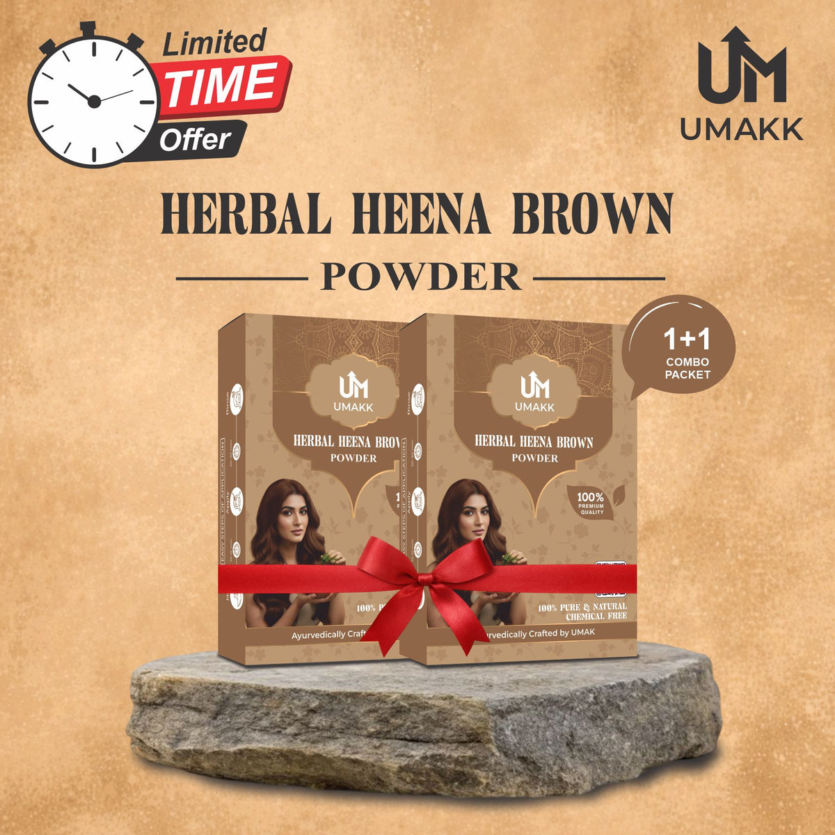 UMAKK Brown Colour Combo - 400 gm