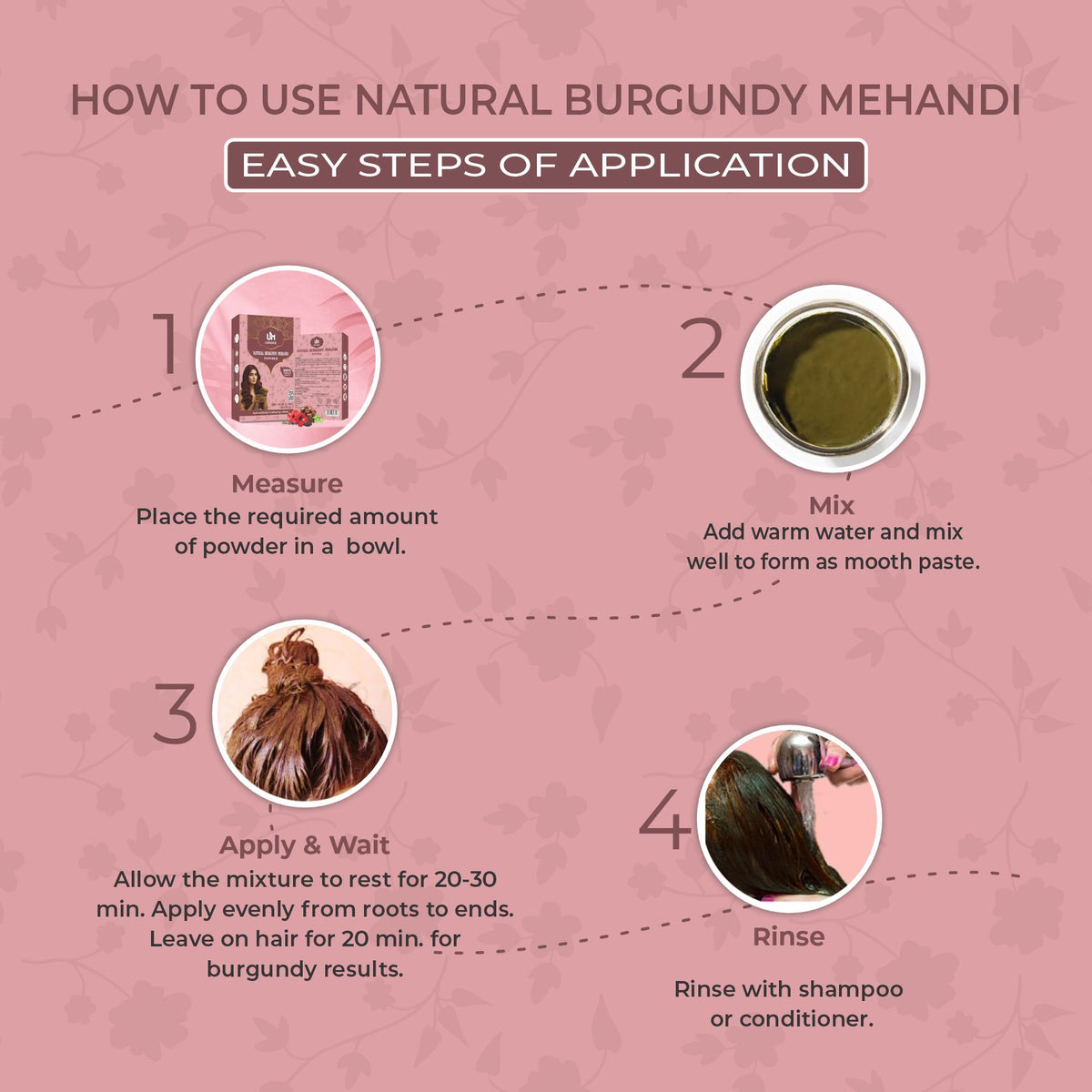 Ayurvedic Burgundy Hair Colour - 200 gm