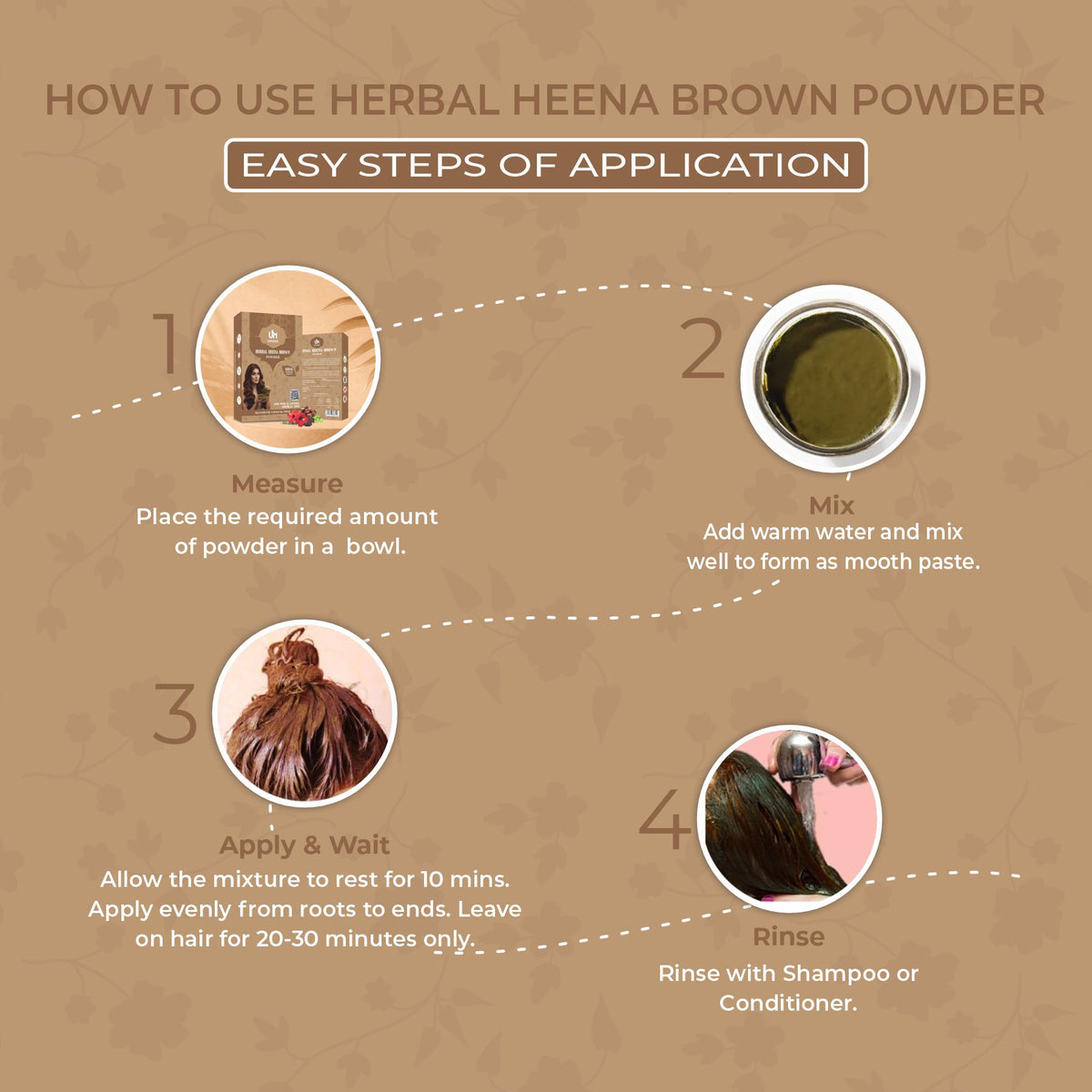 UMAKK Brown Colour Combo - 400 gm