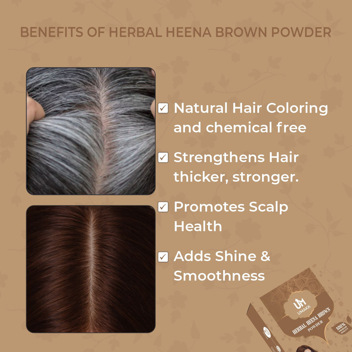 UMAKK Brown Colour Combo - 400 gm