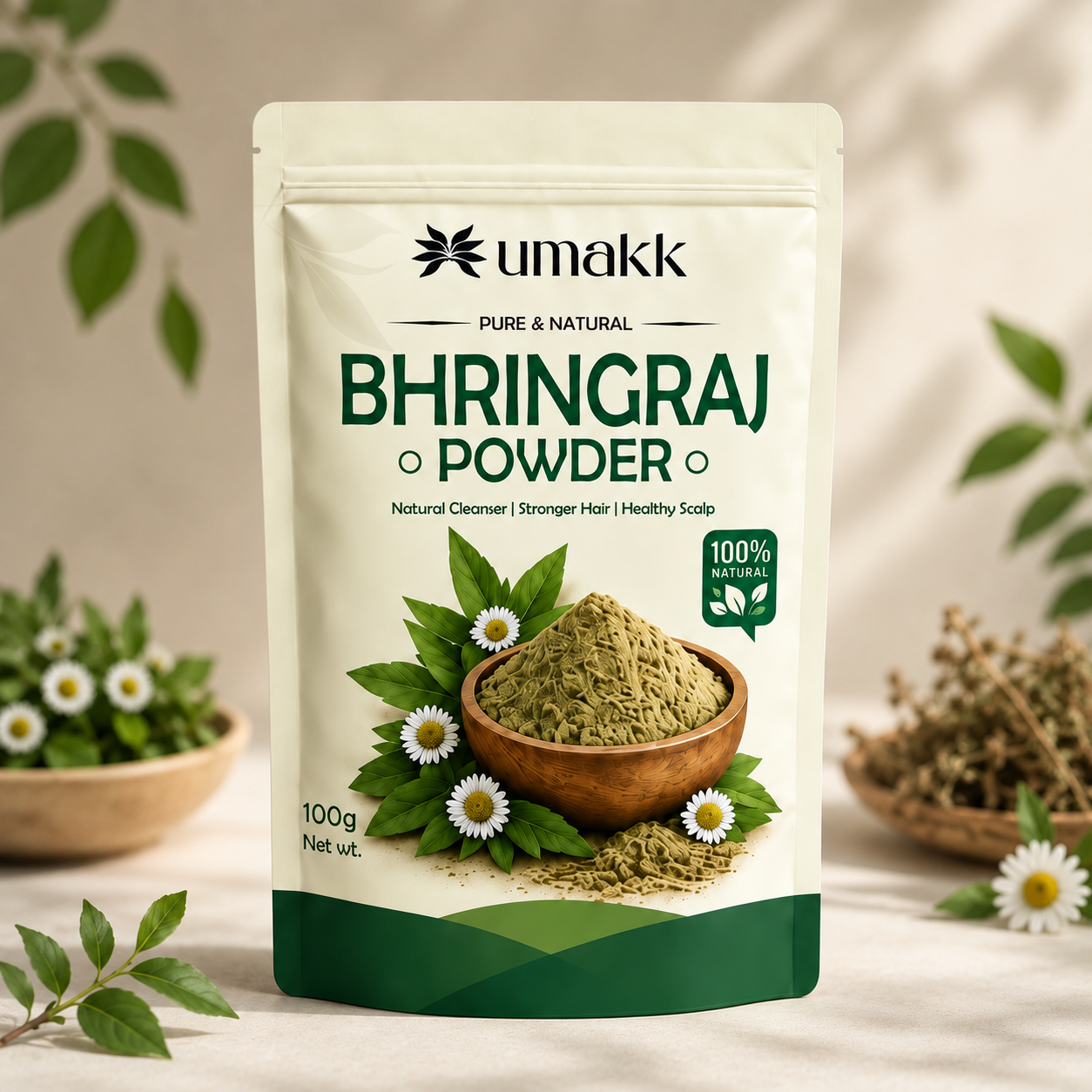 UMAKK Herbal Hair Care Powder Combo 500g | Amla, Reetha, Shikakai, Bhringraj, Hibiscus & Henna Powder | 100% Pure & Natural | For Stronger Hair & Healthy Scalp