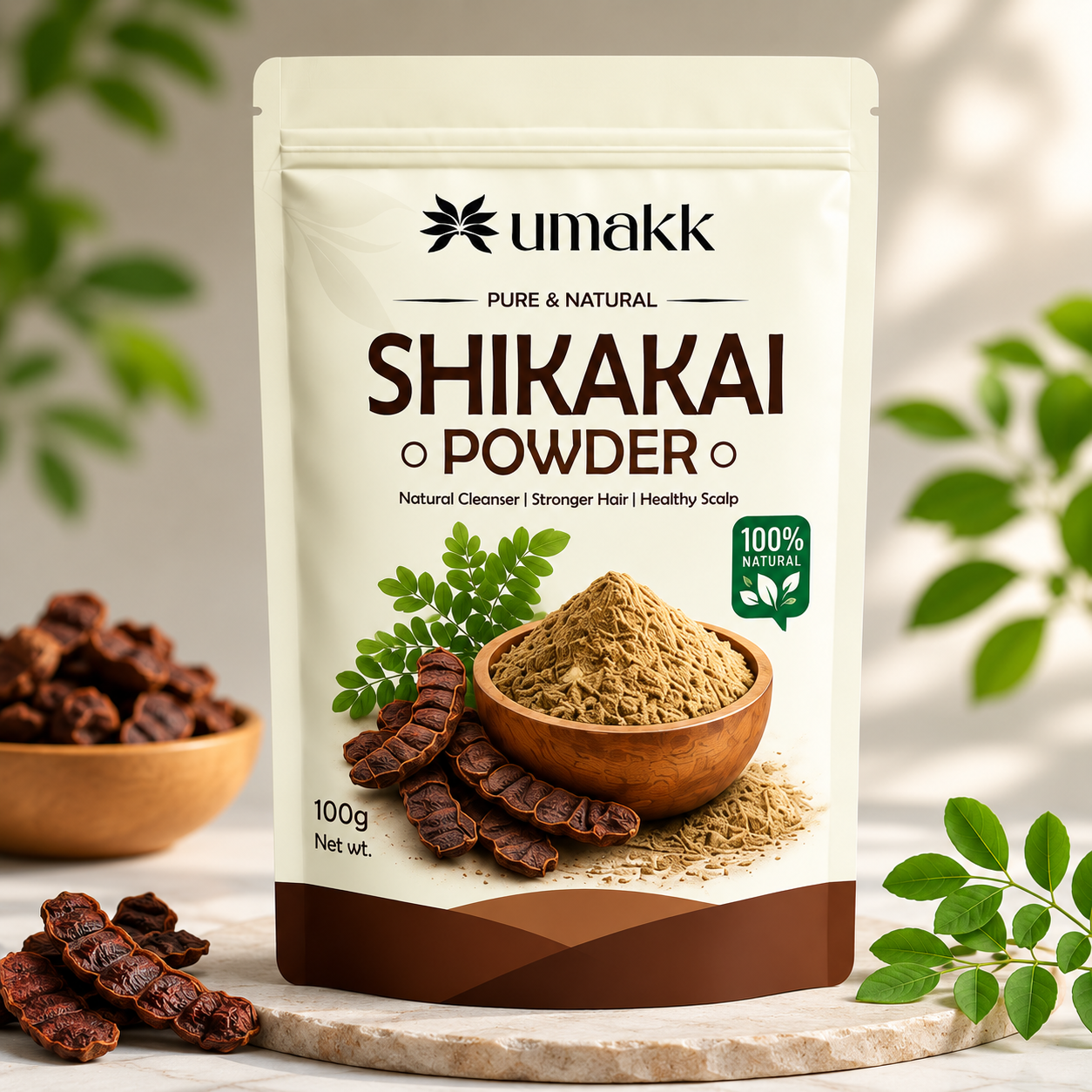 UMAKK Herbal Hair Care Powder Combo 500g | Amla, Reetha, Shikakai, Bhringraj, Hibiscus & Henna Powder | 100% Pure & Natural | For Stronger Hair & Healthy Scalp